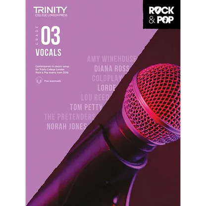 Trinity Rock & Pop 2018 Vocals: Grade 3 - Paperback