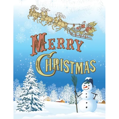 Merry Christmas: A Beautiful Coloring Book With Christmas Design For Kids - Paperback