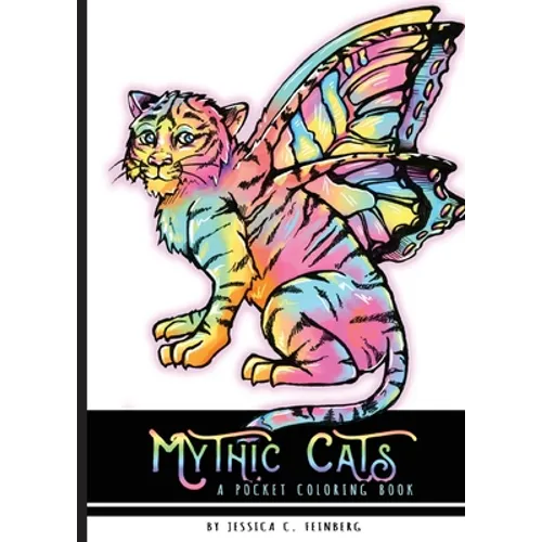 Mythic Cats Pocket Coloring Book - Paperback