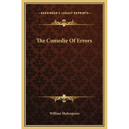 The Comedie Of Errors - Hardcover