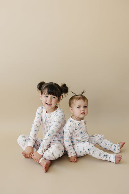 Luna Moths Bamboo Zippy Pajamas