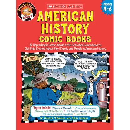 American History Comic Books: Twelve Reproducible Comic Books with Activities Guaranteed to Get Kids Excited about Key Events and People in American - Paperback