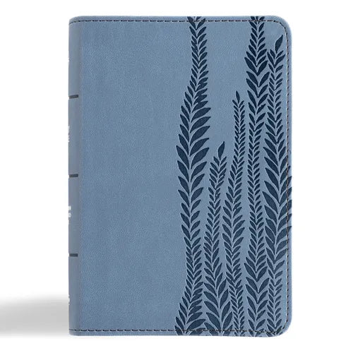 CSB Large Print Compact Reference Bible, Digital Study Edition, Slate Leathertouch - Imitation Leather