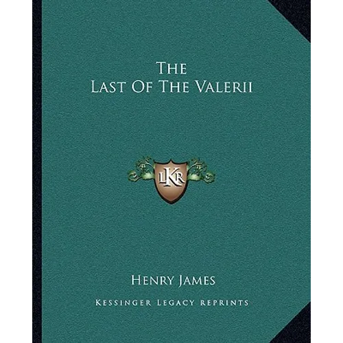 The Last Of The Valerii - Paperback