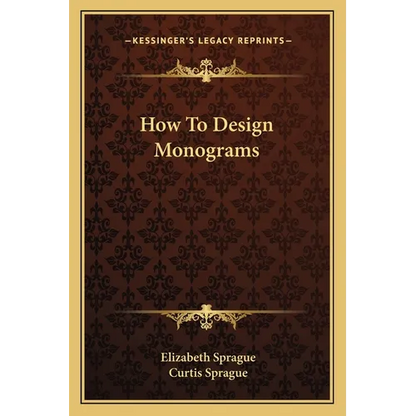 How To Design Monograms - Paperback