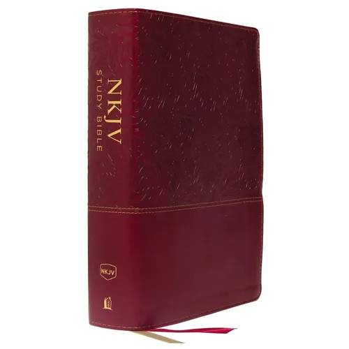 NKJV Study Bible, Imitation Leather, Red, Full-Color, Red Letter Edition, Indexed, Comfort Print: The Complete Resource for Studying God's Word - Imitation Leather
