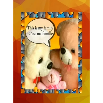 This is my family C'est ma famille: A bilingual English French children's colourful family photo book and beginner book for learning French - Hardcover