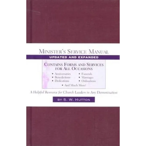 Minister's Service Manual - Hardcover