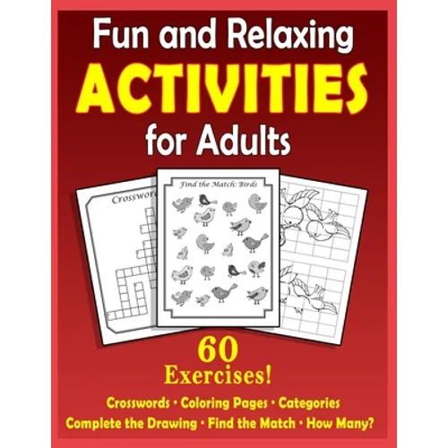 Fun and Relaxing Activities for Adults: Puzzles for People with Dementia [Large-Print] - Paperback