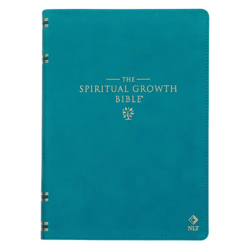 Nlt, the Spiritual Growth Bible (Faux Leather, Teal) - Imitation Leather