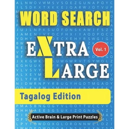 WORD SEARCH Extra Large - Tagalog Edition - Paperback