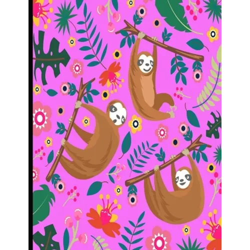 This Is My Super Cute Sloth Puzzle Book: Pink Cover Sloth Puzzle Book With 110 Pages. Tic Tac Toe, Hangman, 4 In A Row & Dots And Boxes Activities Boo - Paperback