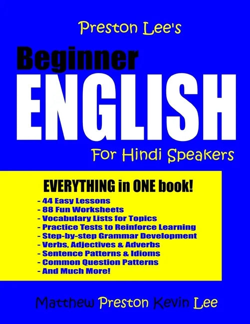 Preston Lee's Beginner English For Hindi Speakers - Paperback