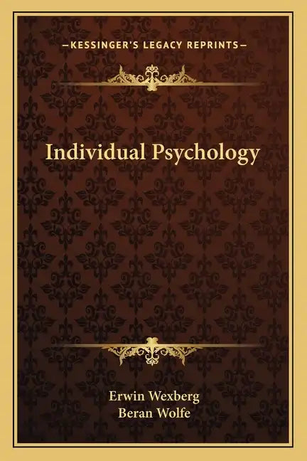 Individual Psychology - Paperback