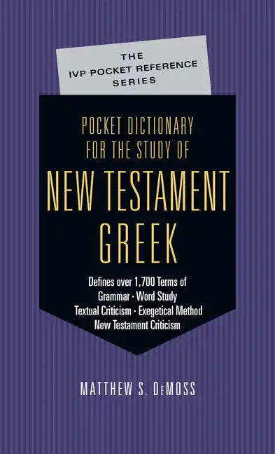 Pocket Dictionary for the Study of New Testament Greek - Paperback