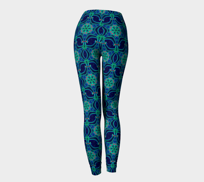 Neon Green Lights Printed Leggings