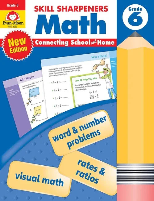 Skill Sharpeners: Math, Grade 6 Workbook - Paperback