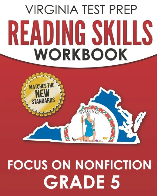 VIRGINIA TEST PREP Reading Skills Workbook Focus on Nonfiction Grade 5: Preparation for the SOL Reading Assessments - Paperback