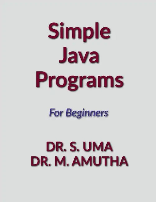 Simple Java Programs - Paperback