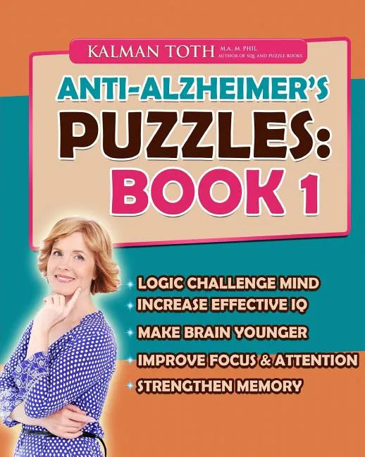 Anti-Alzheimer's Puzzles: Book 1: Brain Fitness Bootcamp - Paperback