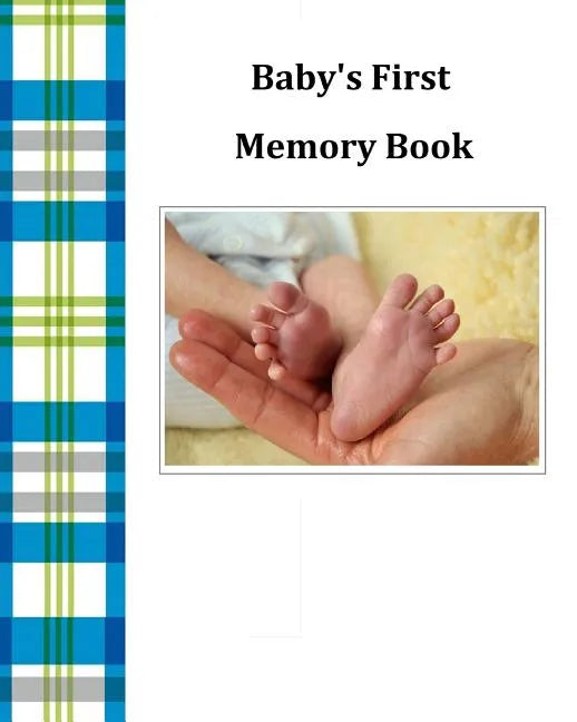 Baby's First Memory Book: Baby's First Memory Book; Baby Boy Plaid - Paperback
