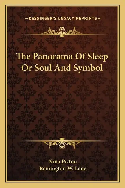 The Panorama of Sleep or Soul and Symbol - Paperback