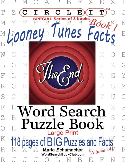 Circle It, Looney Tunes Facts, Book 1, Word Search, Puzzle Book - Paperback