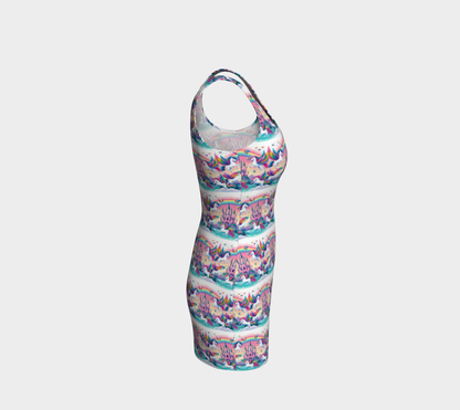 Unicorns and Castles Mini Bodycon Dress