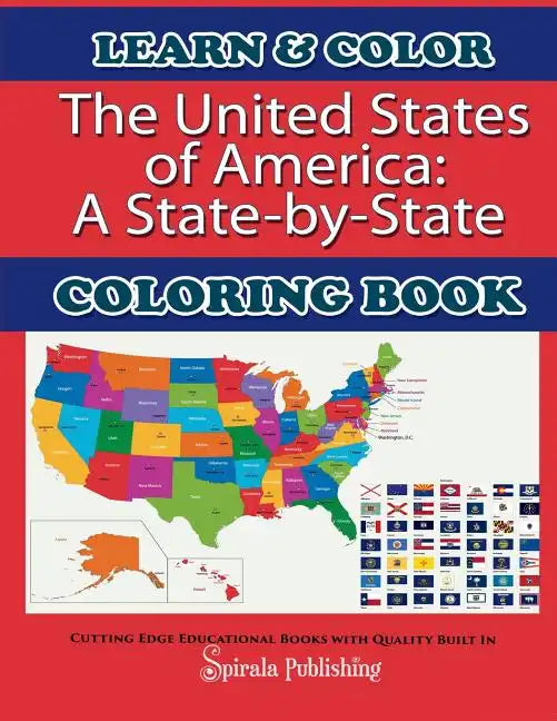 The United States of America: A State-By-State Coloring Book - Paperback