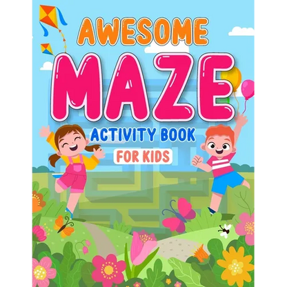 Awesome maze activity book for kids: Brainstorming alphabet and animal shape maze activity book for kids ages 4-8 - Paperback