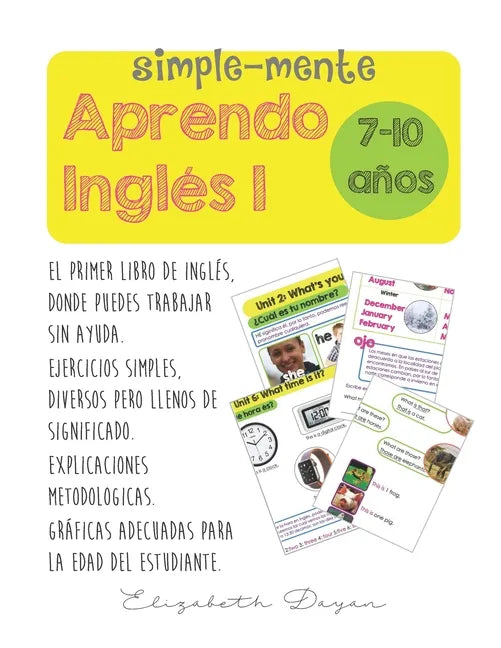 Simplemente aprendo Ingles 1: Easily I learn English - Paperback