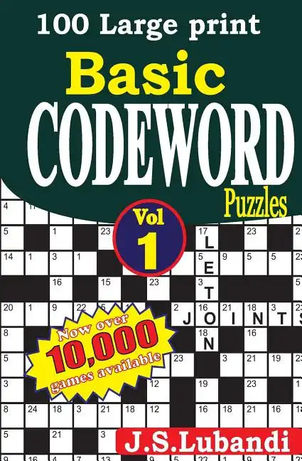 100 Large print Basic Codeword puzzles - Paperback