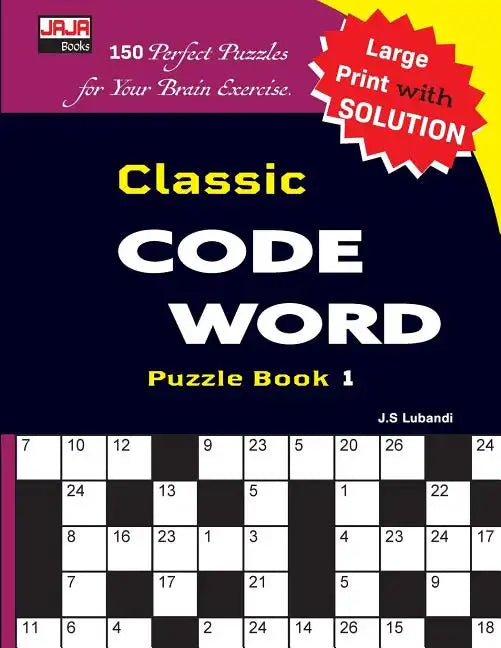 Classic CODE WORD Puzzle Book - Paperback