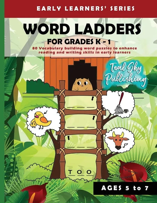 Word Ladders for Grades K - 1: 80 Vocabulary building word puzzles to enhance reading and writing skills in early learners Word ladder for Kindergart - Paperback