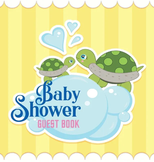 Baby Shower Guest Book: Ocean Turtle Boy Theme, Wishes for Baby and Advice for Parents, Personalized with Space for Guests to Sign In and Leave Addres - Hardcover