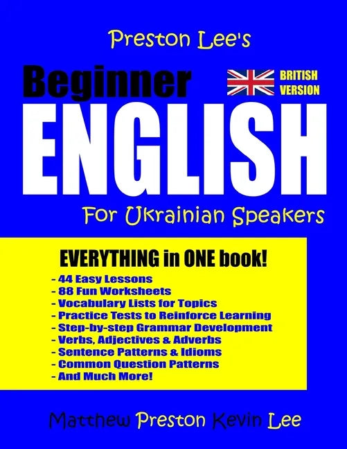 Preston Lee's Beginner English For Ukrainian Speakers (British) - Paperback