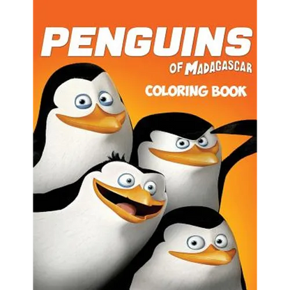 The Penguins of Madagascar Coloring Book: Coloring Book for Kids and Adults with Fun, Easy, and Relaxing Coloring Pages - Paperback