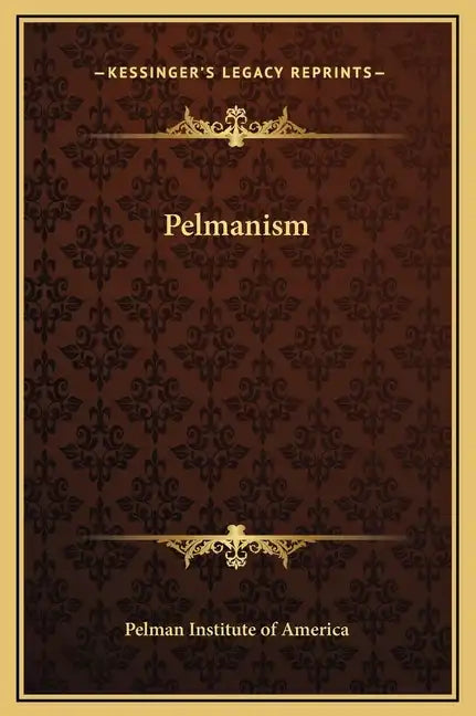 Pelmanism - Hardcover