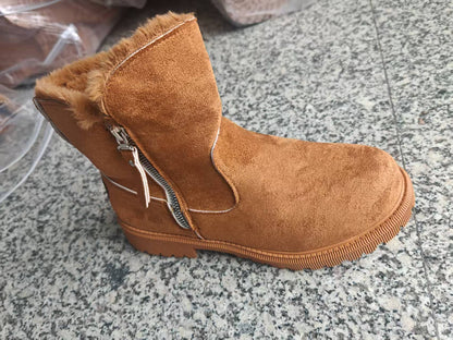 Women’s Plush Snow Boots – Warm Waterproof Winter Boots (Plus Size)