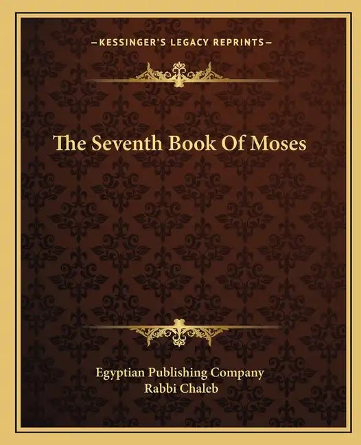 The Seventh Book of Moses - Paperback