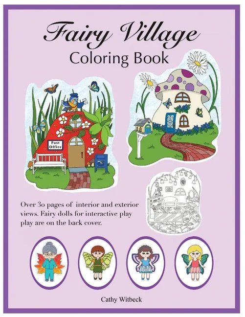 Fairy Village Coloring Book: A coloring book with fairy paper dolls - Paperback