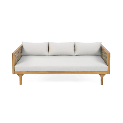 Alora 3-Seater Acacia Wood Daybed Sofa With Water-Resistant Cushions (SAK65773)