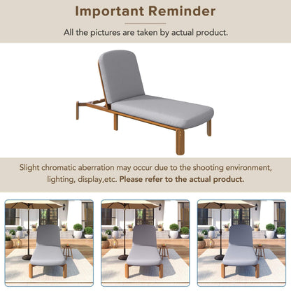 Alora Adjustable Outdoor Chaise Lounge With Reclining Backrest (SAK04689)