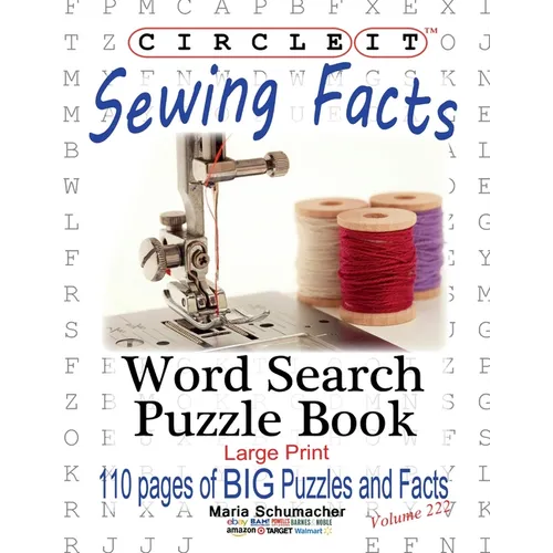 Circle It, Sewing Facts, Word Search, Puzzle Book - Paperback
