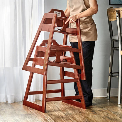 Wooden High Chair for Toddler - Stackable - Unassembled