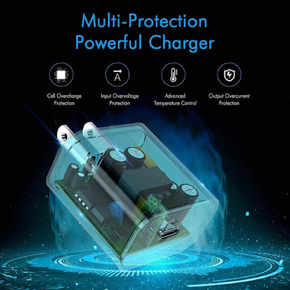 MFi Certified Veetone 20W PD Type C Power Wall Charger Travel Plug with 6FT USB C to Lightning Quick Charge Cable
