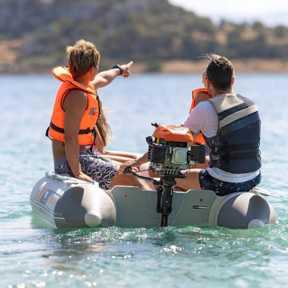 Aqua Marina A-Deluxe 8FT 4-Person Inflatable Speed Boat With Comfortable Rowing Seat And Adjustable Center Feet [BT-88850AL] (SAK20456)