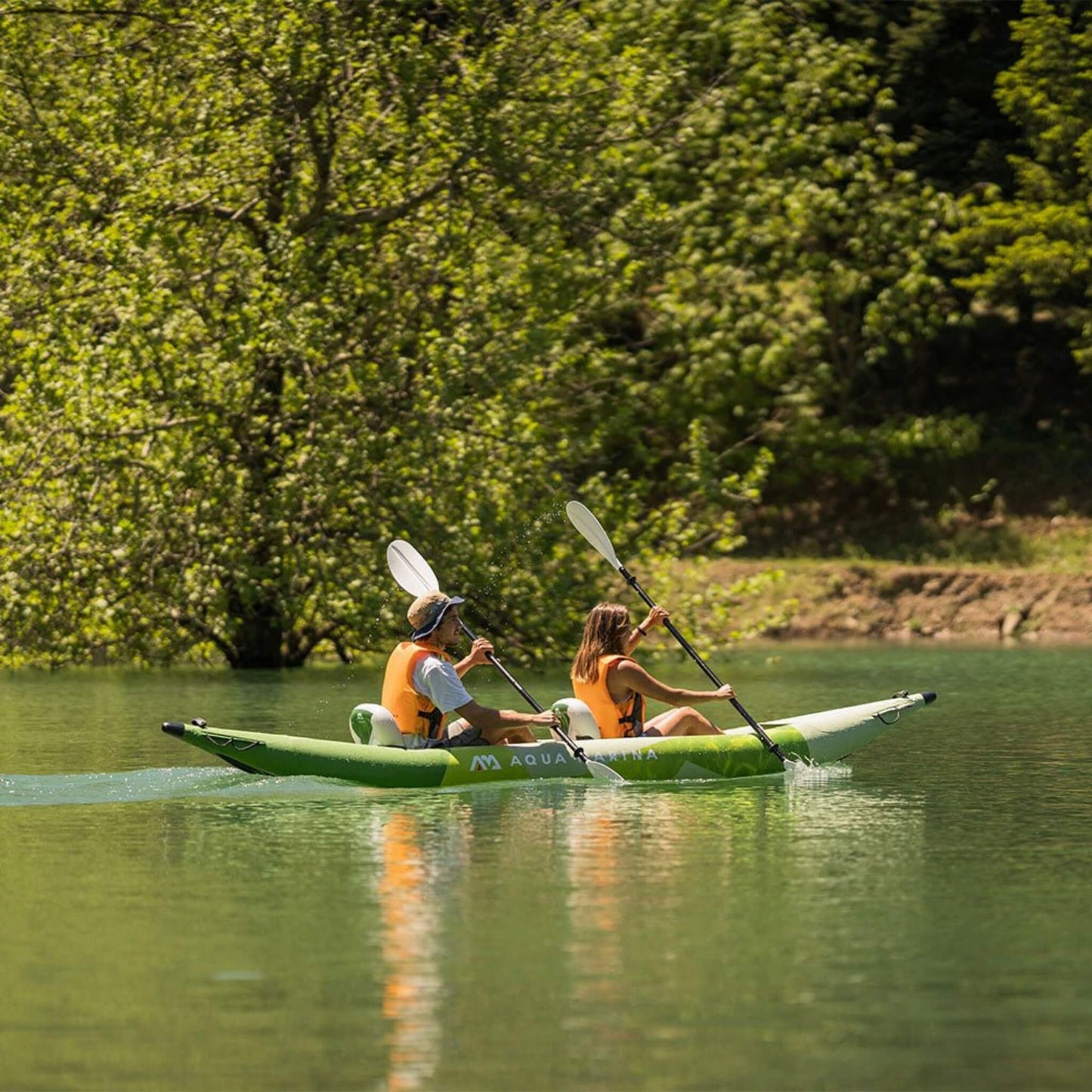 Aqua Marina Betta 14FT 2-Person Inflatable Recreational Kayak With Paddles [BE-412] (SAK01375)