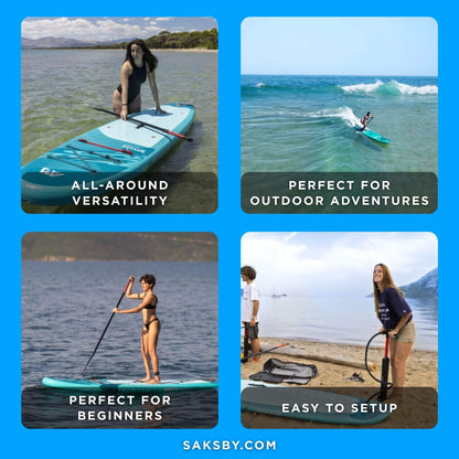 Aqua Marina Breeze 9FT Green Compact Inflatable SUP With Drop Stitch Light Technology [BT-23BRP] (SAK68745)