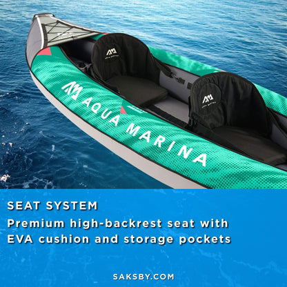 Aqua Marina Laxo 320 2-Person 10FT Recreational Kayak With High-Back Seat And Adjustable Cargo Bungee [LA-320] (SAK01396)